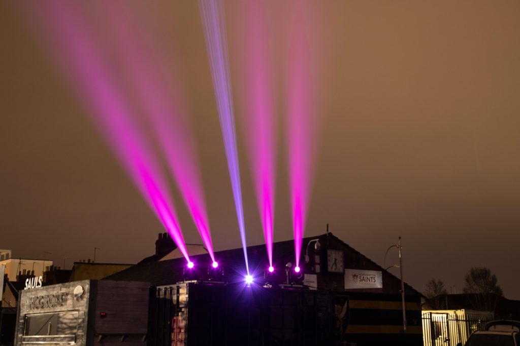 Robe IPointe65 beams with Kvant Spectrum 30W LD Laser Beam